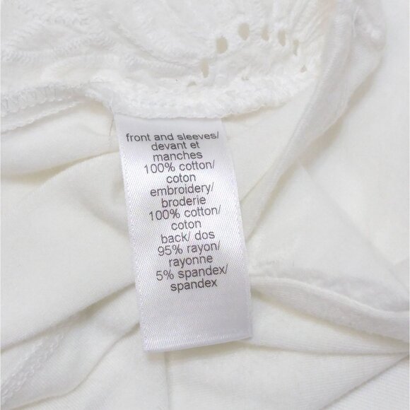 Maurices Blouse Peasant Eyelet Embroidered Off-Shoulder Top XS Cotton Blend EUC - Picture 5 of 9